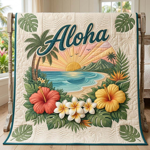 Aloha Paradise Quilted Blanket GDTONTD73