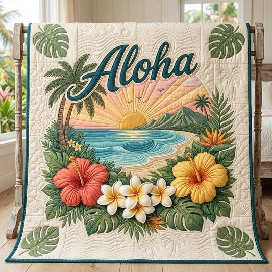 Aloha Paradise Quilted Blanket GDTONTD73