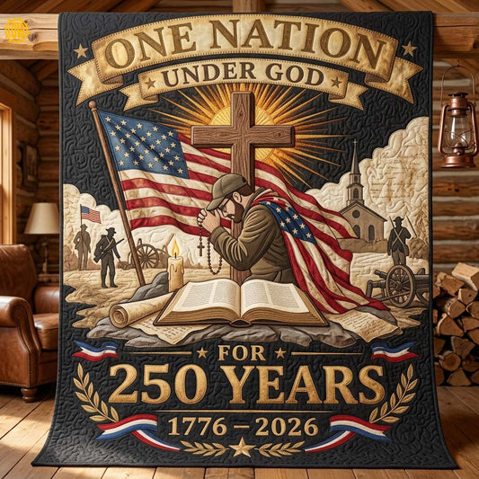 Faithful Freedom Quilted Blanket GDTONTD76