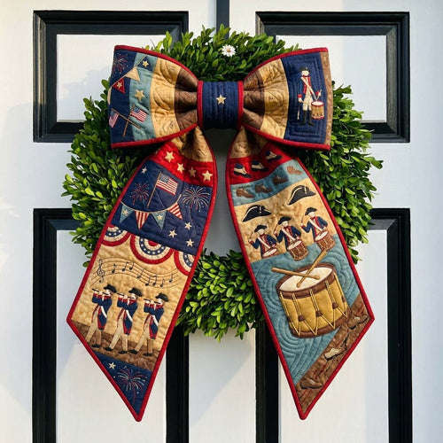 Patriot Drummers Quilted Wreath Sash GDTONTD769