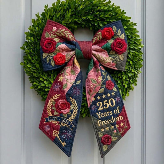 Rose Freedom Quilted Wreath Sash GDTONTD773