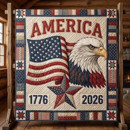 Eagle Glory Quilted Blanket GDTONTD78