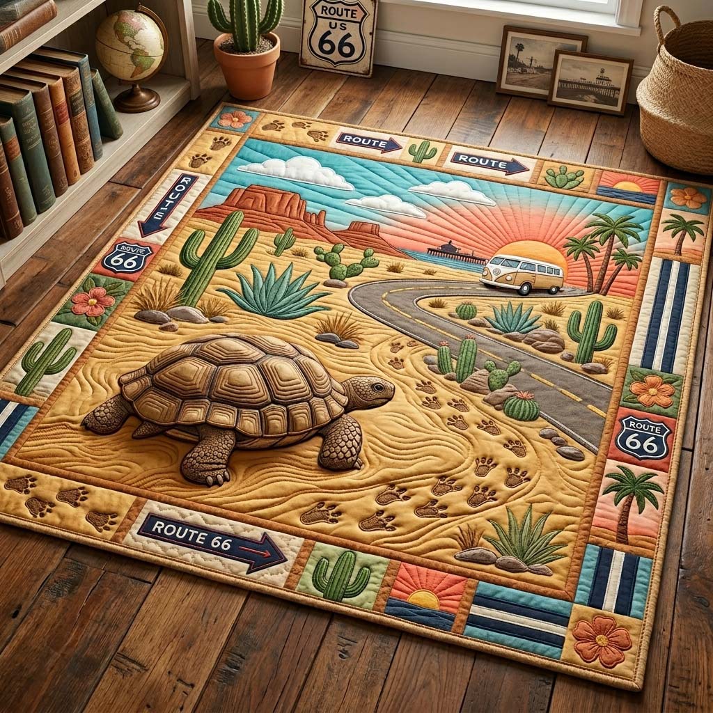 Vintage Van Highway Area Rug GDTONTD798