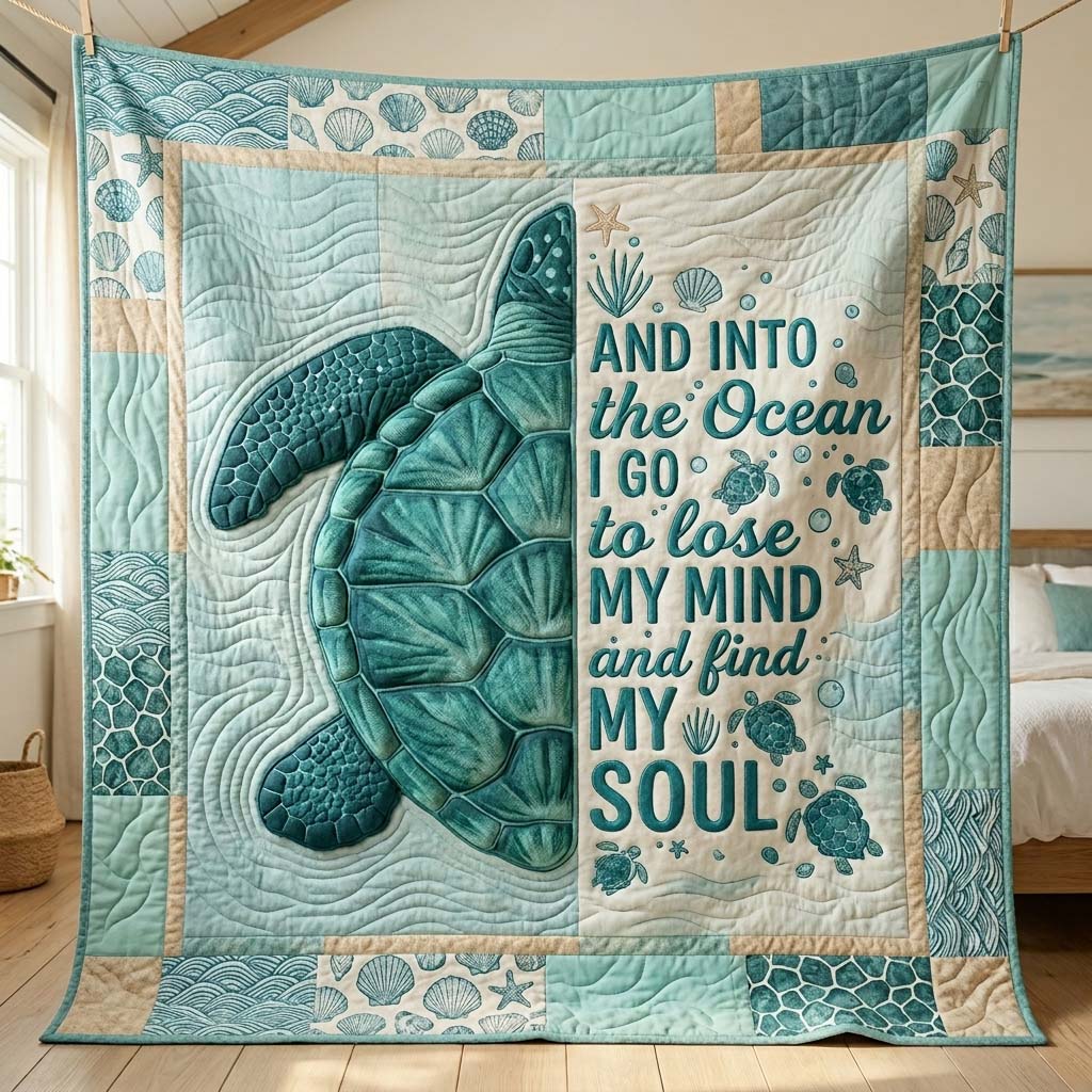 Ocean Soul Quilted Blanket GDTONTD84
