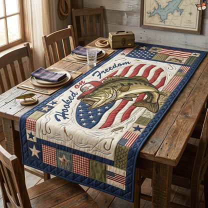 Hooked Freedom Quilted Table Runner GDTONTD86