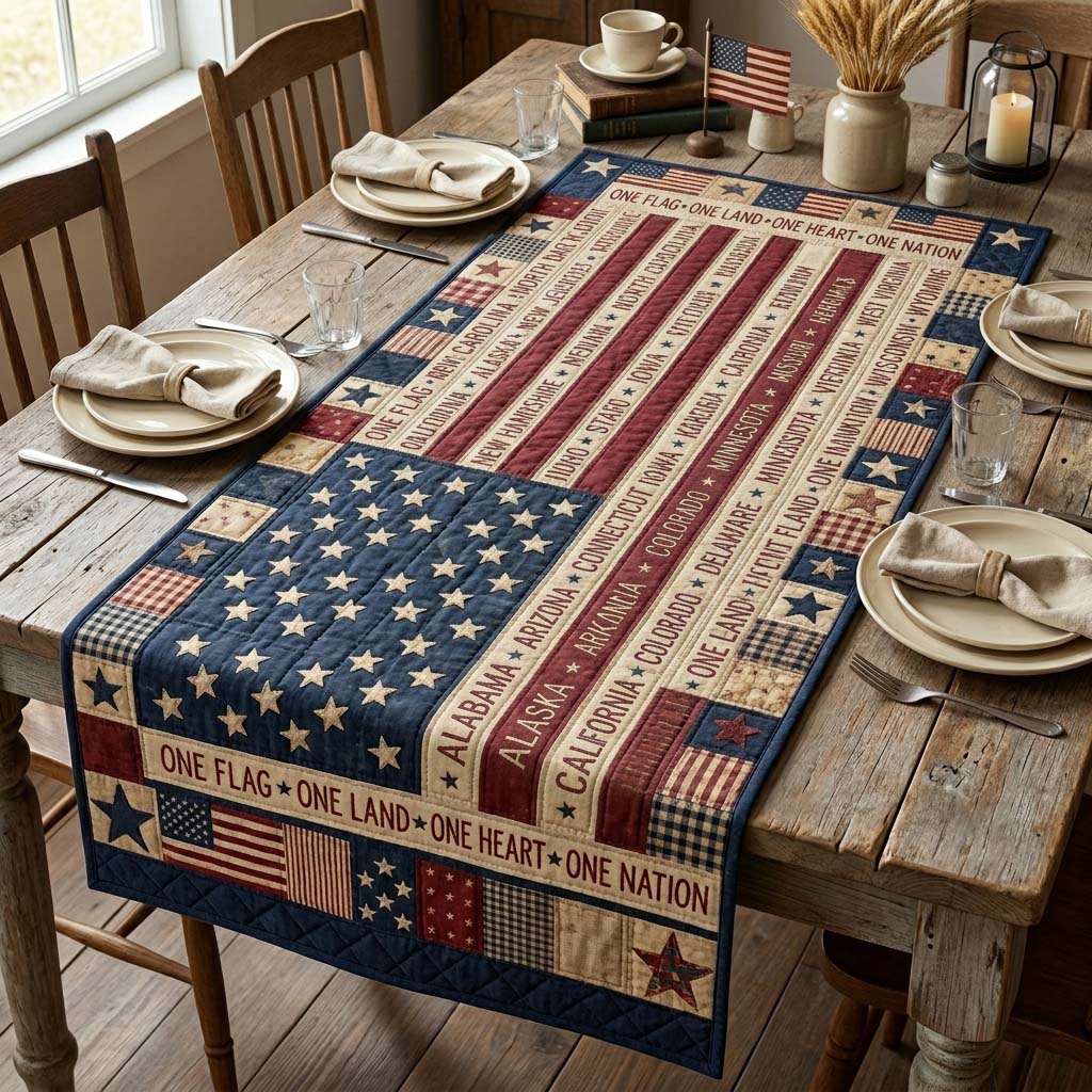 United Threads Quilted Table Runner GDTONTD87