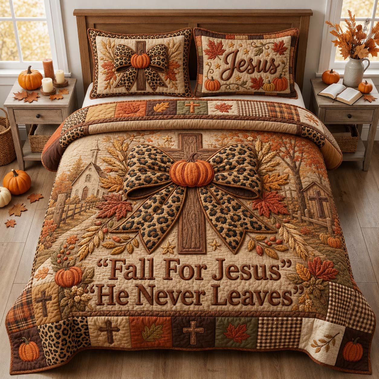 Knight Armor Faith 3-Piece Quilted Bedding Set GDTONTD909