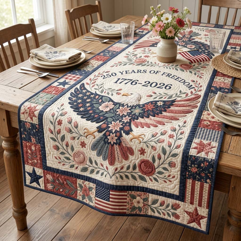 Liberty Bloom Quilted Table Runner GDTONTD94