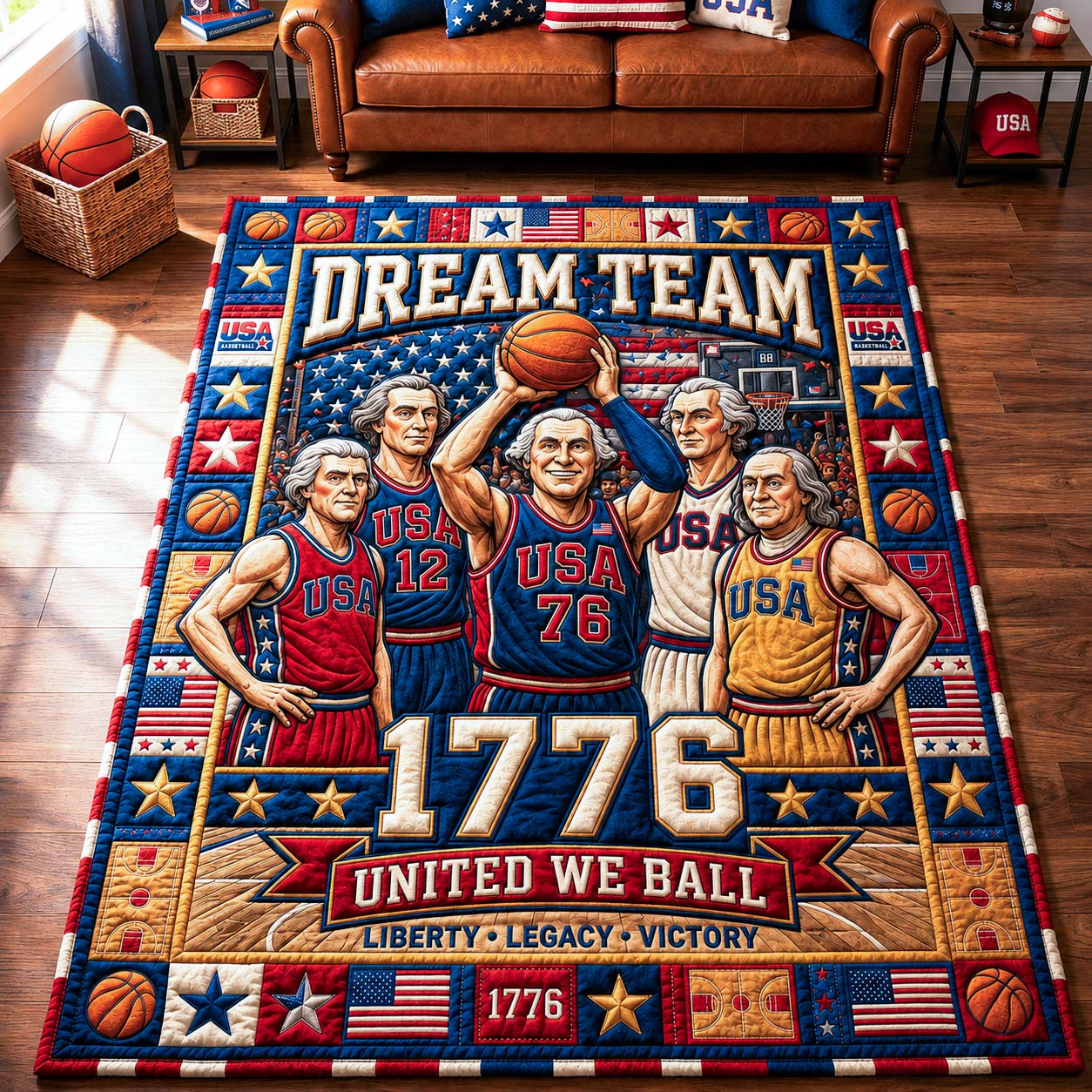 Dream Team 1776 Area Rug GDTONTD942