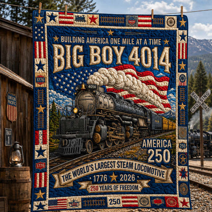 Big Boy 4014 Quilted Blanket GDTONTD963