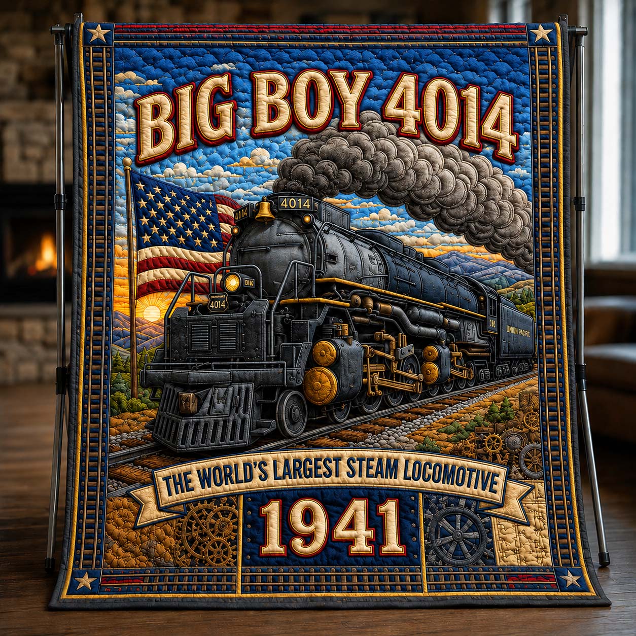 American Rail Legacy Quilted Blanket GDTONTD964