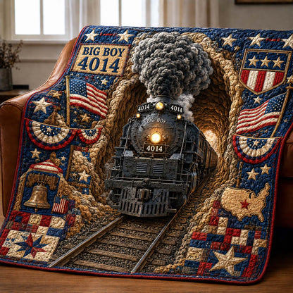 Patriotic Iron Horse Quilted Blanket GDTONTD966