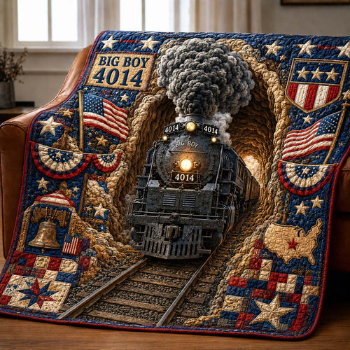 Patriotic Iron Horse Quilted Blanket GDTONTD966