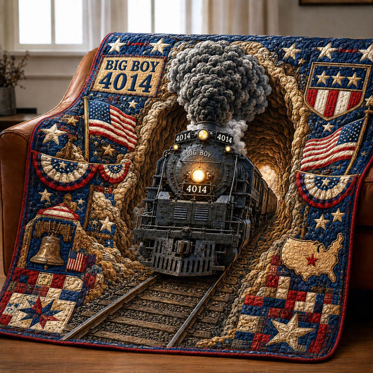 Patriotic Iron Horse Quilted Blanket GDTONTD966