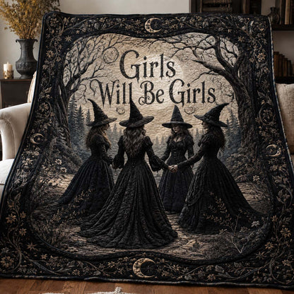 Salem Girls Circle Quilted Blanket GDTONTD980