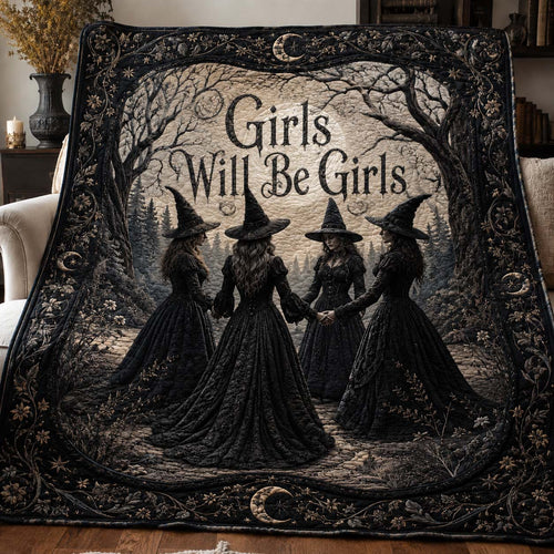 Salem Girls Circle Quilted Blanket GDTONTD980