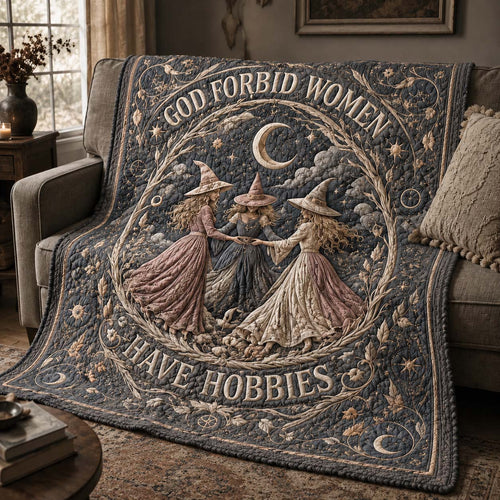 Forbidden Witch Moon Quilted Blanket GDTONTD981