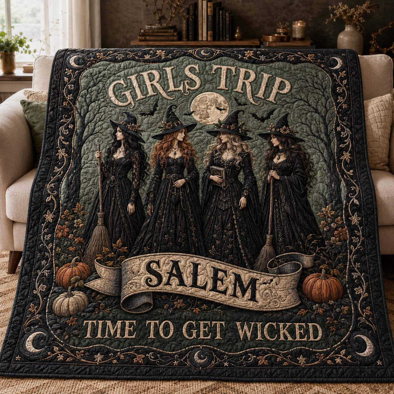 Salem Girls Trip Quilted Blanket GDTONTD983
