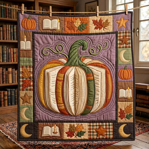 Storybook Pumpkin Charm Quilted Blanket GDTONTD994