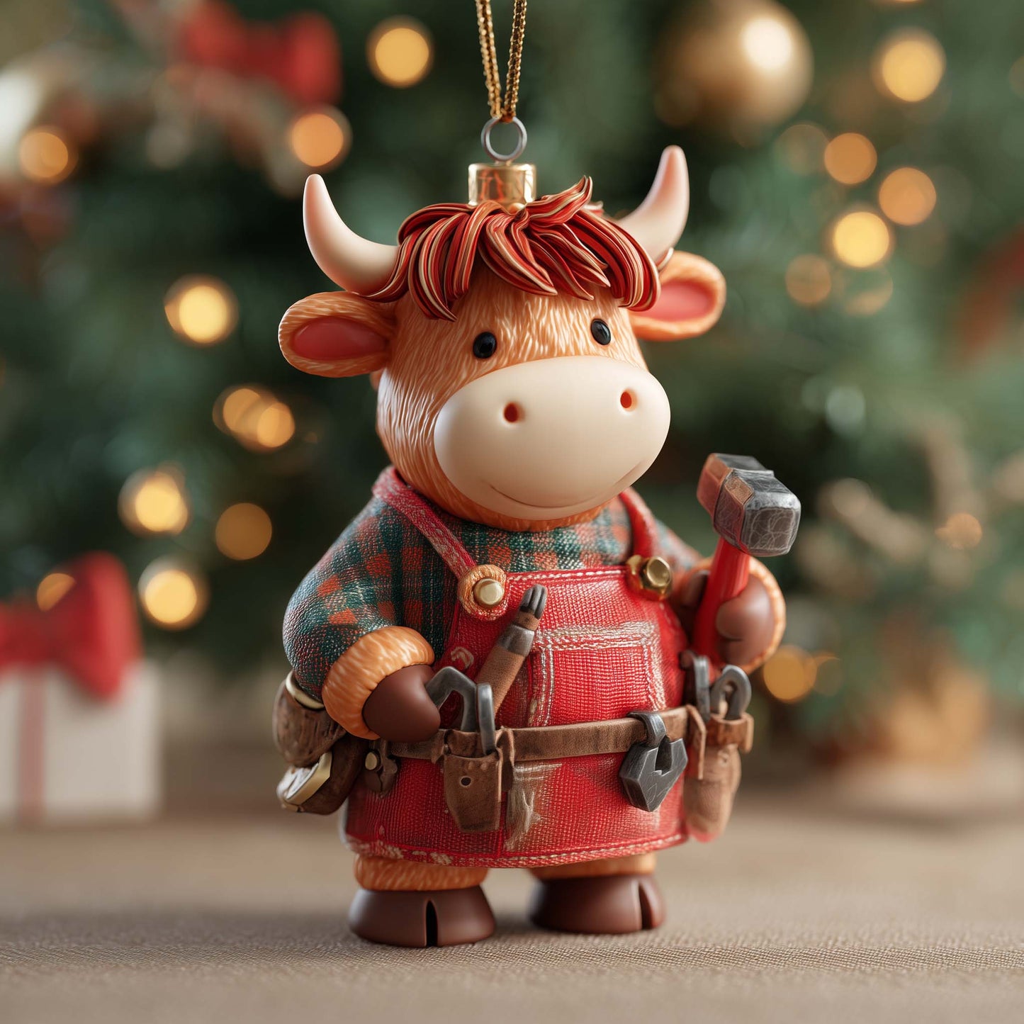 Santa Helper Christmas Mica Ornament GFSPQA157