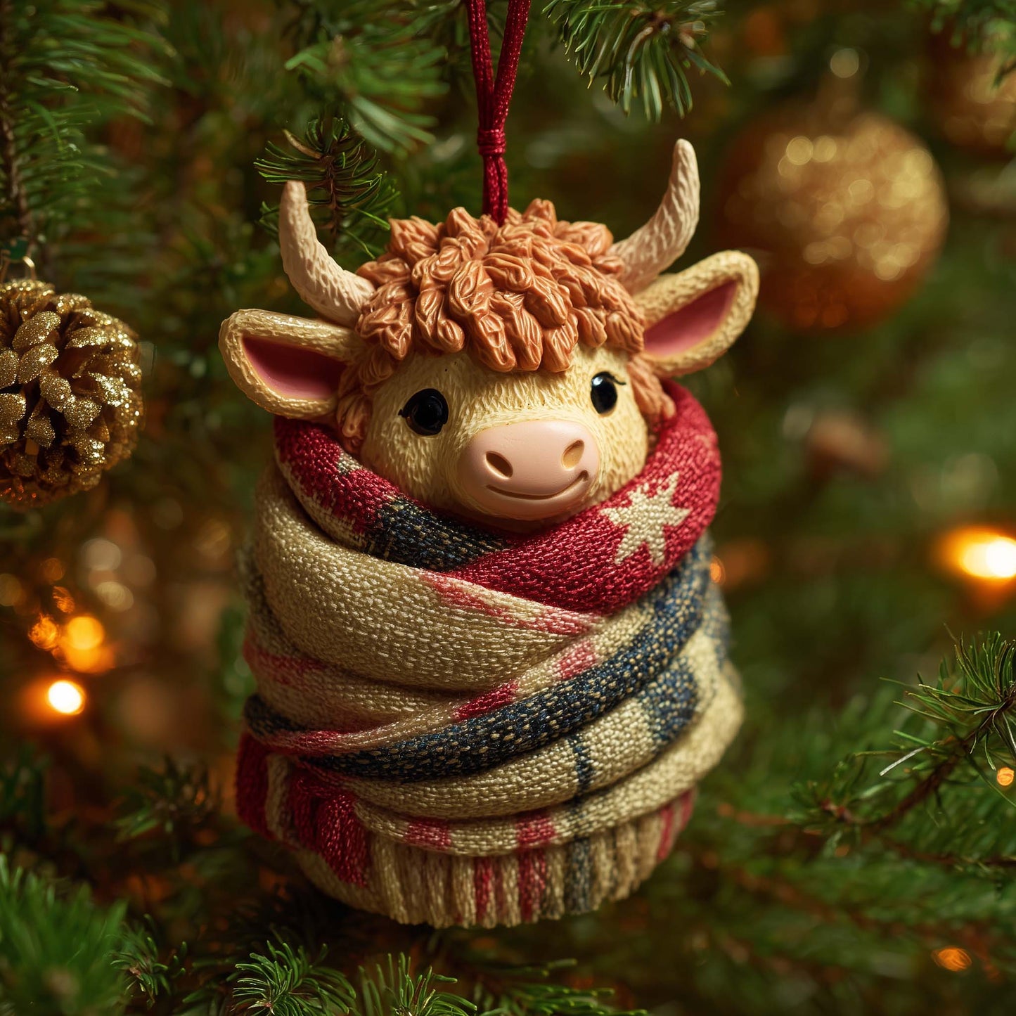 Cozy Nap Christmas Mica Ornament GFSPQA158