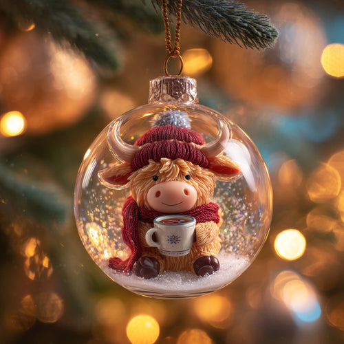 Warm Cocoa Christmas Mica Ornament GFSPQA160