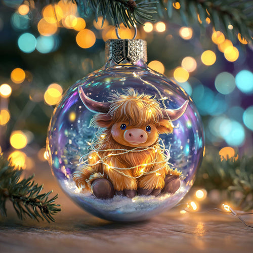 Tangled Lights Christmas Mica Ornament GFSPQA167