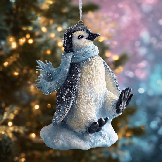 Adorable Penguin Christmas Mica Ornament GFSPTG139