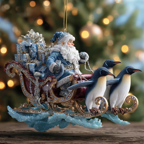 Adorable Penguin Christmas Mica Ornament GFSPTG140