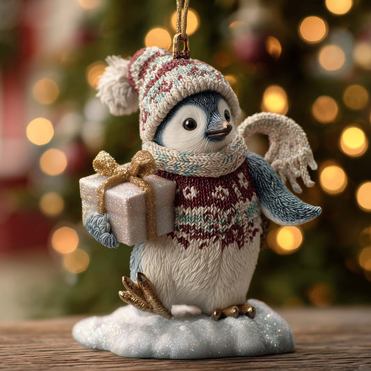 Adorable Penguin Christmas Mica Ornament GFSPTG143