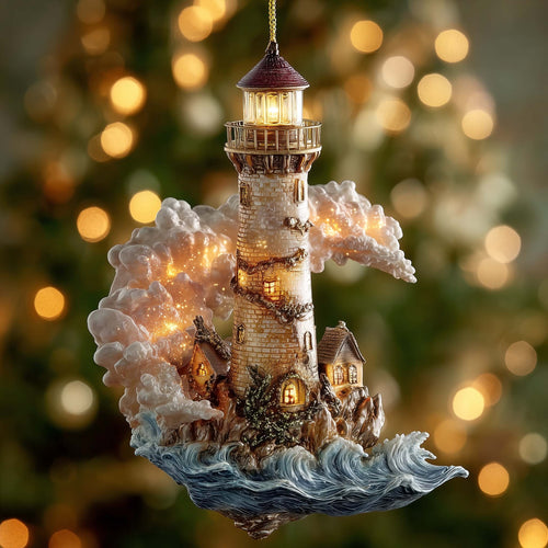 Beacon Glow Christmas Mica Ornament GFSPTG144