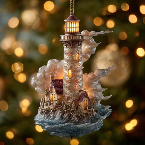 Beacon Glow Christmas Mica Ornament GFSPTG145