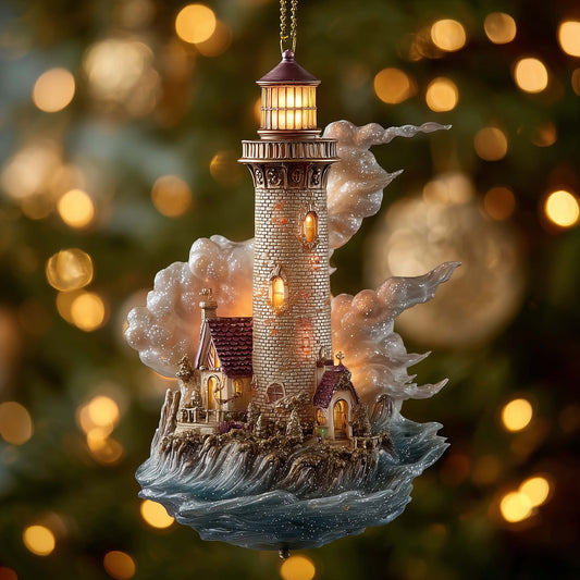 Beacon Glow Christmas Mica Ornament GFSPTG145