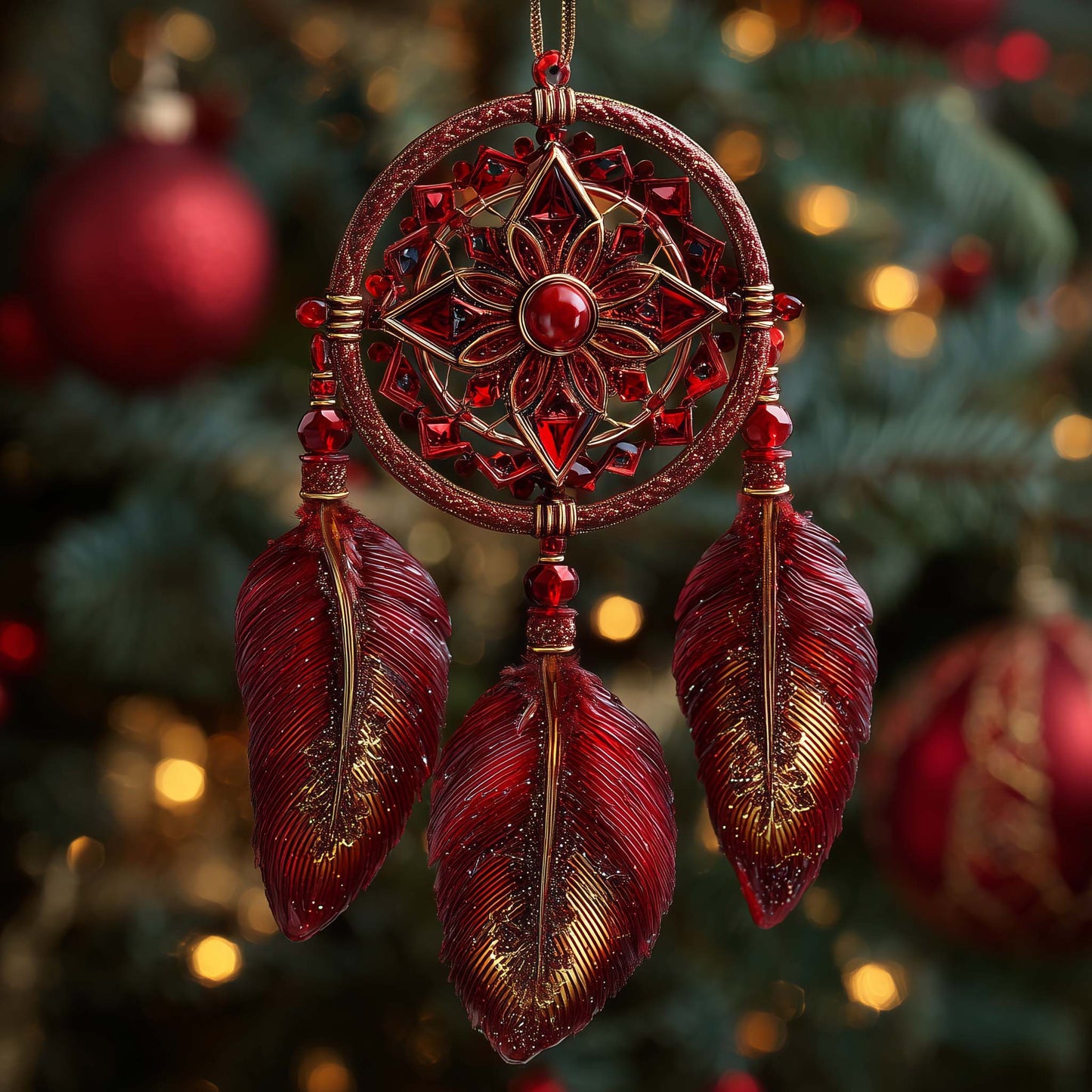 Dreamcatcher Christmas Mica Ornament GFSPTG163