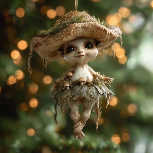 Woodland Pixie Christmas Mica Ornament GFSPTG171