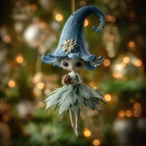 Woodland Pixie Christmas Mica Ornament GFSPTG172