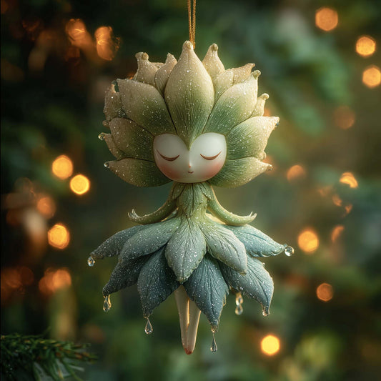 Woodland Pixie Christmas Mica Ornament GFSPTG176