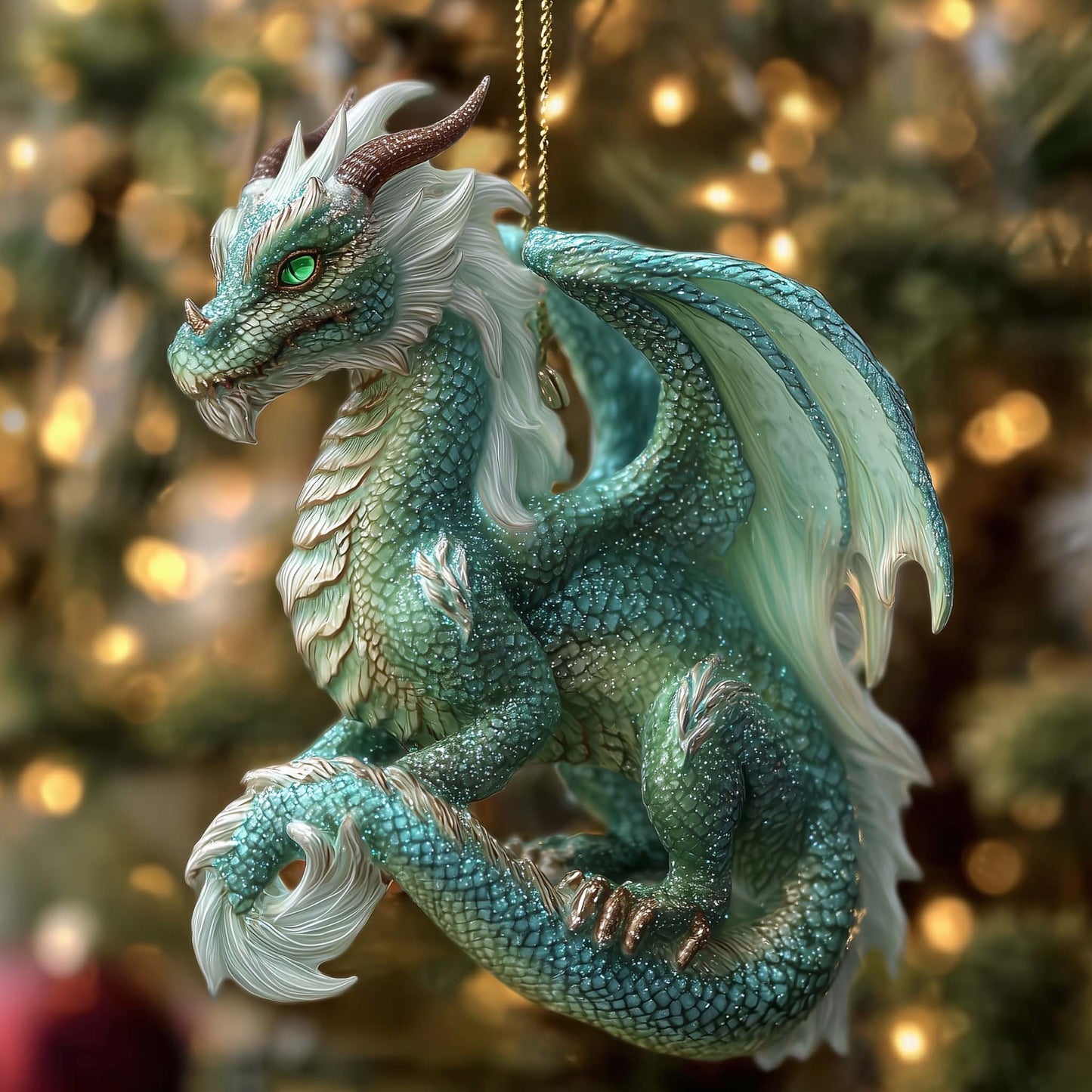 Mystic Dragon Christmas Mica Ornament GFSPTG65