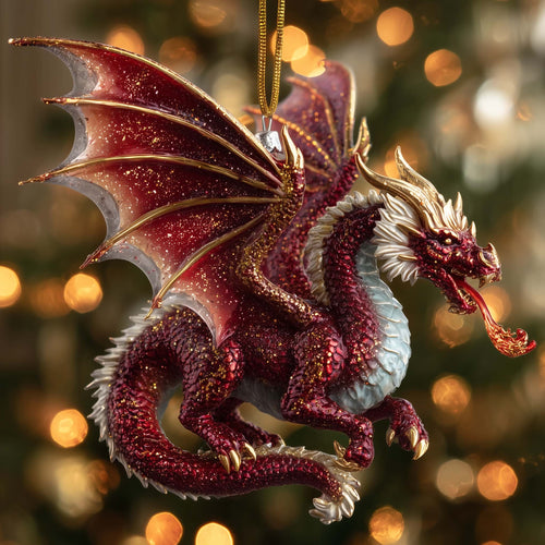 Mystic Dragon Christmas Mica Ornament GFSPTG67