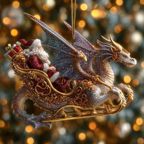 Mystic Dragon Christmas Mica Ornament GFSPTG69