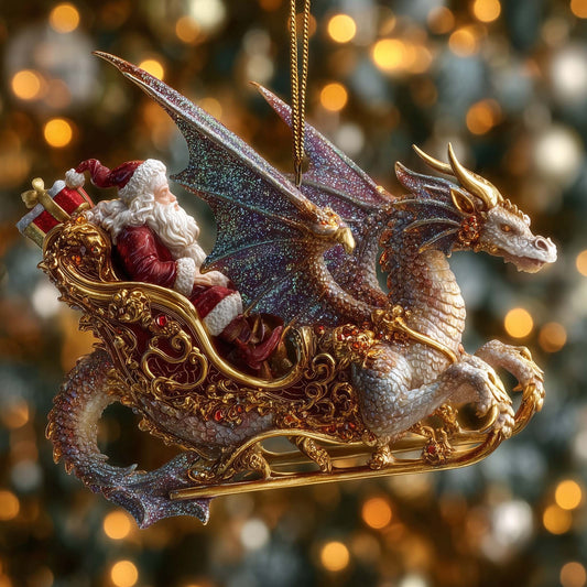 Mystic Dragon Christmas Mica Ornament GFSPTG69