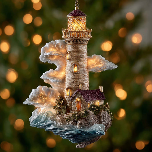Beacon Glow Christmas Mica Ornament GFSPTG75