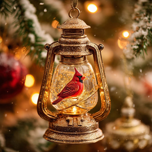 Cardinal Whisper Christmas Mica Ornament GFSPYC110