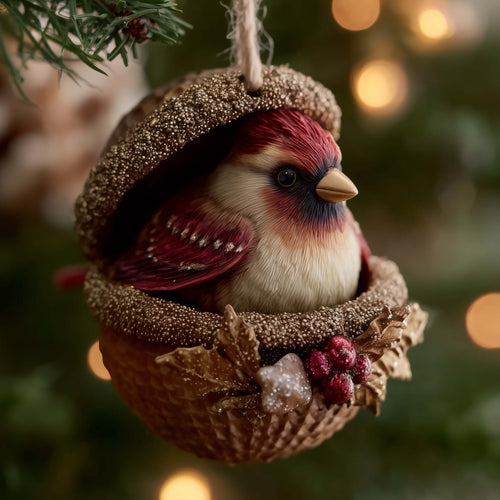 Cardinal Whisper Christmas Mica Ornament GFSPYC115