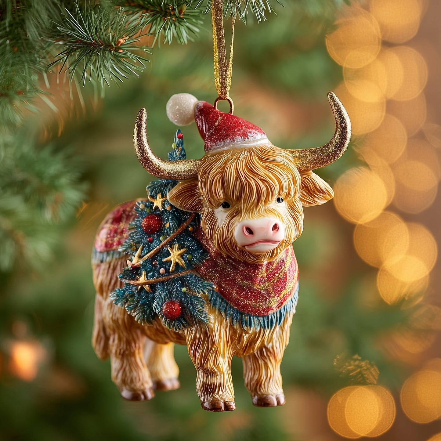 Highland Charm Christmas Mica Ornament GFSPYC116