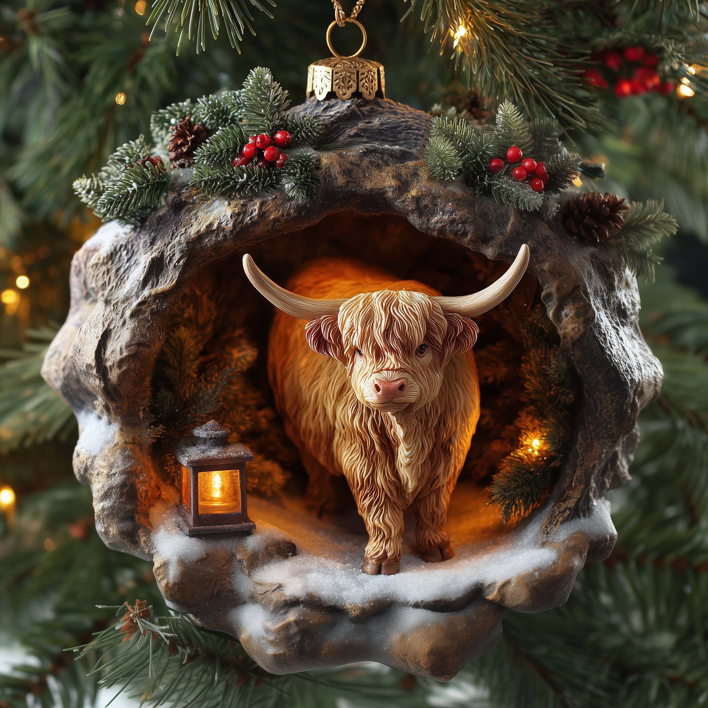 Highland Charm Christmas Mica Ornament GFSPYC118