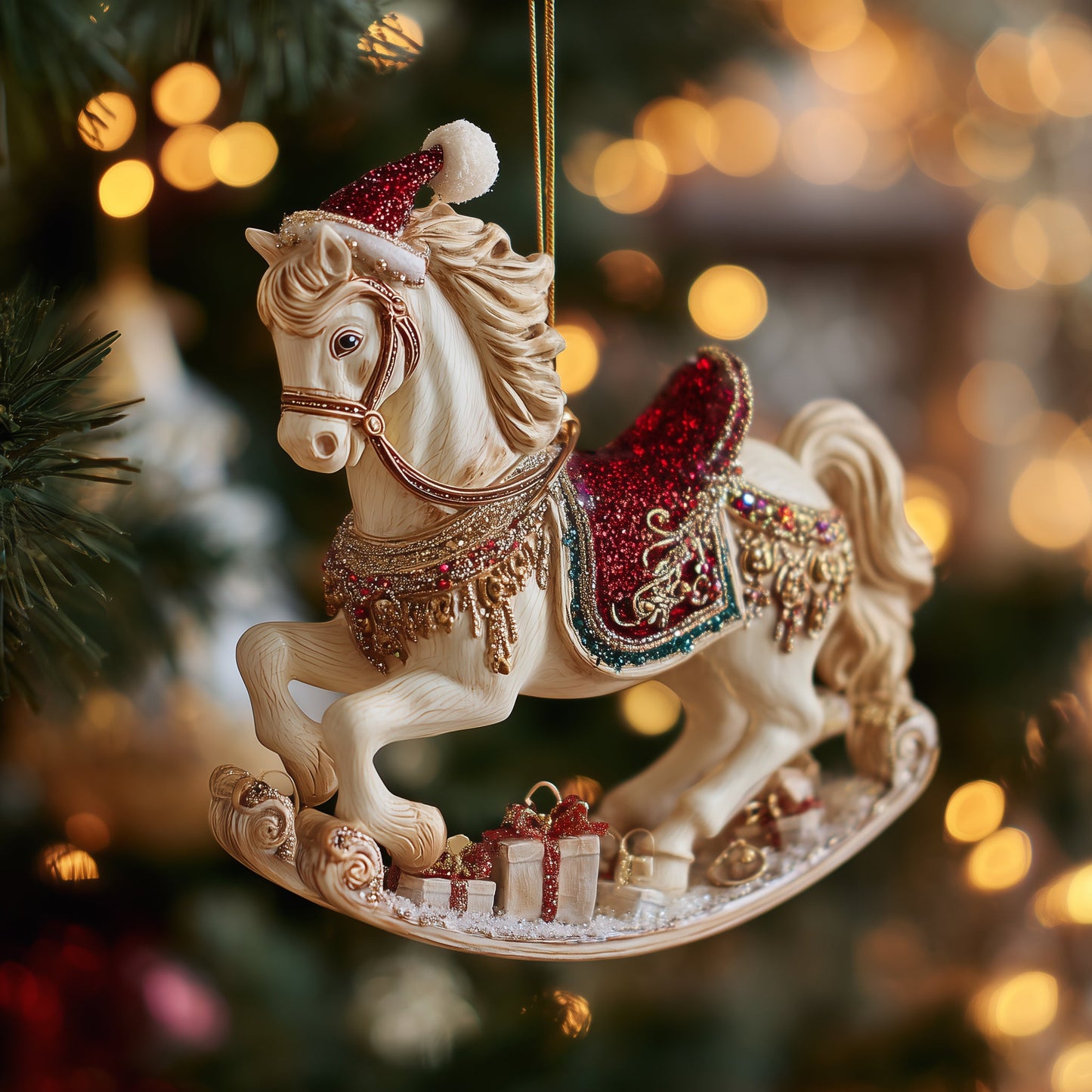 Christmas Horse Christmas Mica Ornament GFSPYC123