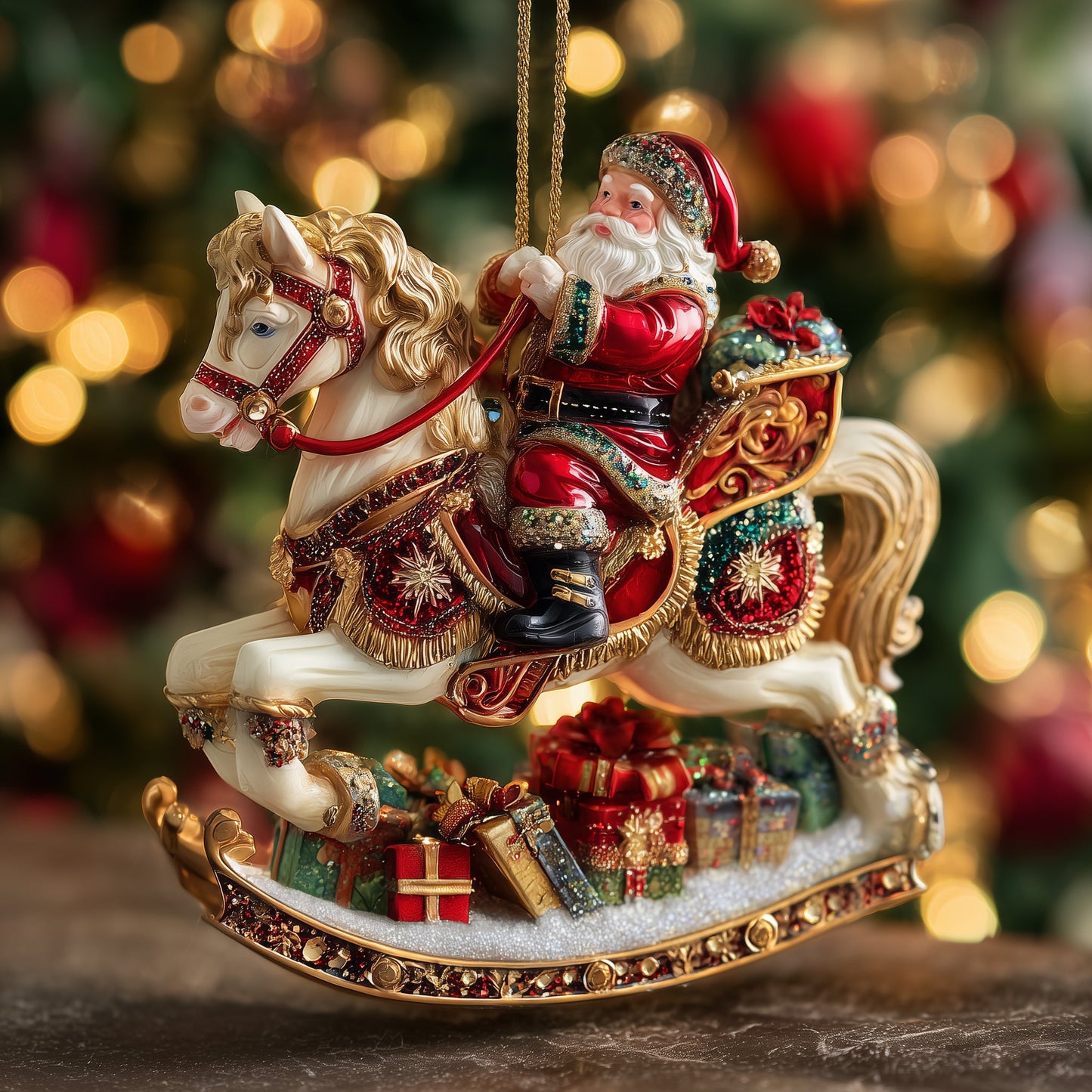 Christmas Horse Christmas Mica Ornament GFSPYC124