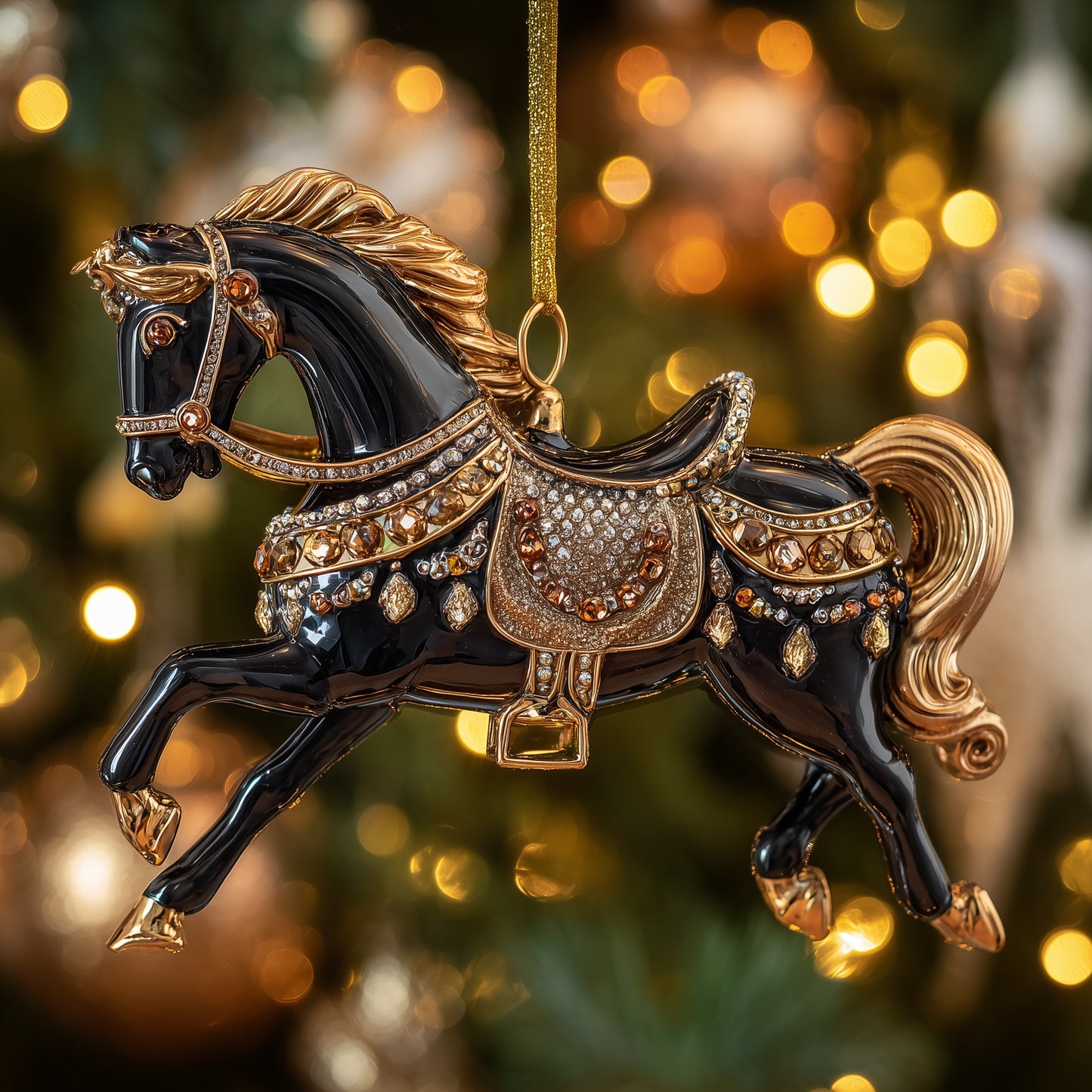 Christmas Horse Christmas Mica Ornament GFSPYC125
