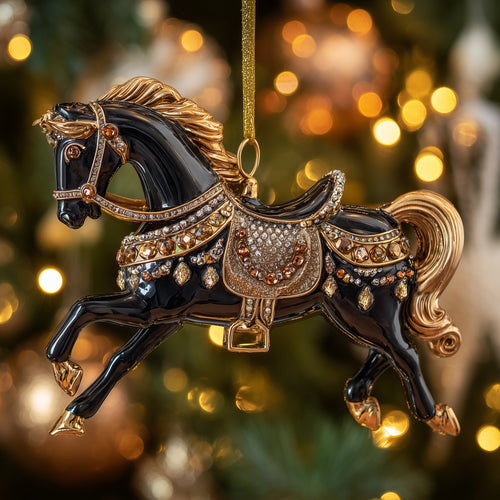Christmas Horse Christmas Mica Ornament GFSPYC125